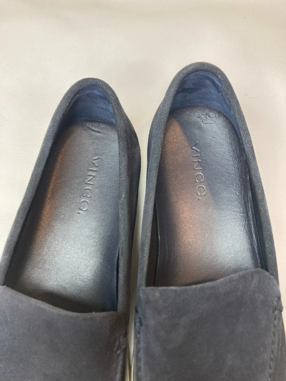 Vince Suede Slip-On Loafers in Navy
